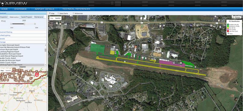 Read more about the article AirView Interactive GIS Pavement Management